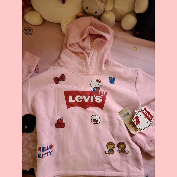 Levi's x hello kitty Other - Hello kitty Levi's Hoodie cropped top